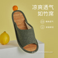 China Unisex Summer Linen Bamboo Mat Sandals And Slippers Manufactory